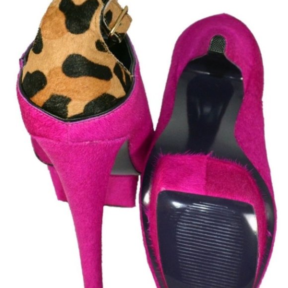 London Trash Wynne- Pink/Leopard Size 10 - Picture 5 of 8